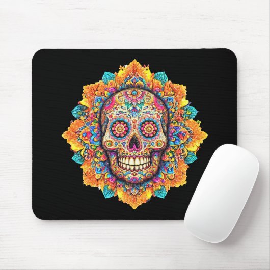 Tag des Toten Zuckerschädels Mousepad (Mit Mouse)