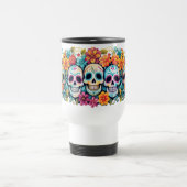 Tag des Toten Zuckerschädels Reisebecher (Mittel)