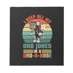 Tag des Vaters Behielt ich alle meine Daddy-Witze Notizblock