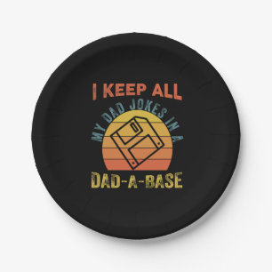 Tag des Vaters Behielt ich alle Witze meines Vater Pappteller