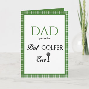 Tag des Vaters Bester Golfer Karte