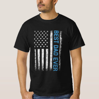 Tag des Vaters Bester Vater je US-amerikanische Fl T-Shirt