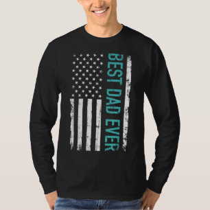 Tag des Vaters Bester Vater mit US-amerikanischer T-Shirt