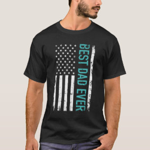 Tag des Vaters Bester Vater mit US-amerikanischer  T-Shirt