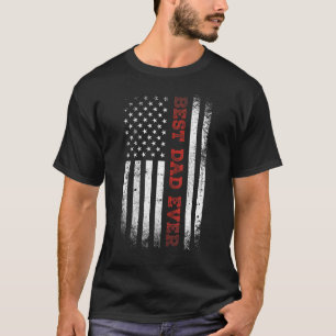 Tag des Vaters Bester Vater mit US-amerikanischer T-Shirt