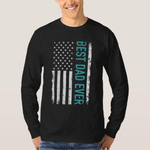 Tag des Vaters Bester Vater mit US-amerikanischer T-Shirt