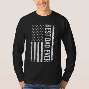 Tag des Vaters Bester Vater mit US-amerikanischer  T-Shirt