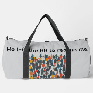 Tag des Vaters: Druck-Schnitt Nähtasche Duffle Bag