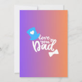 Tag des Vaters Einladung (Rückseite)