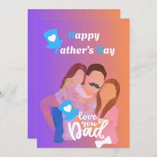 Tag des Vaters Einladung (Vorne/Hinten)