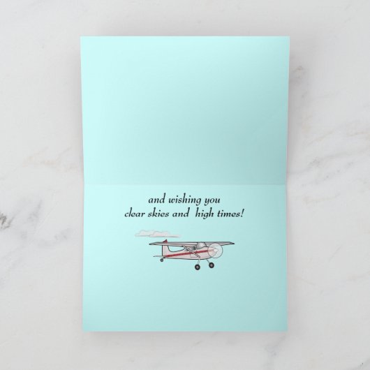 Tag des Vaters: Flugzeug Karte (Innenseite)