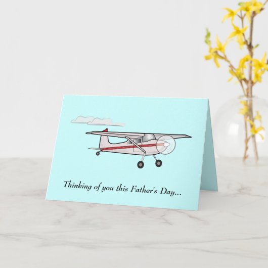 Tag des Vaters: Flugzeug Karte (Gelbe Blume)