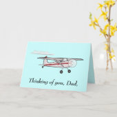 Tag des Vaters: Flugzeug Karte (Gelbe Blume)
