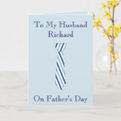 Tag des Vaters für den Ehemann Karte (Gelbe Blume)