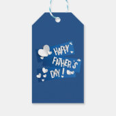 Tag des Vaters "Glücklicher Tag des Vaters" Geschenkanhänger (Rückseite)