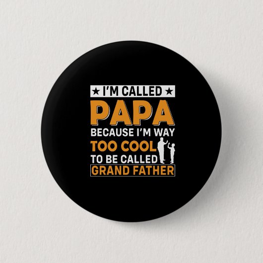 Tag des Vaters Ich werde Papa genannt Button (Vorderseite)