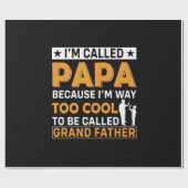 Tag des Vaters Ich werde Papa genannt Geschenkpapier (Flach)