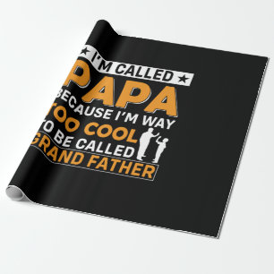 Tag des Vaters Ich werde Papa genannt Geschenkpapier