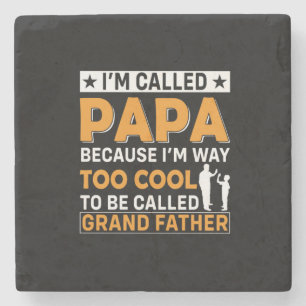 Tag des Vaters Ich werde Papa genannt Steinuntersetzer
