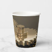 Tag des Vaters im Gehör Pappbecher (Rückseite)