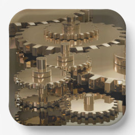 Tag des Vaters im Gehör Pappteller