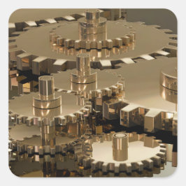 Tag des Vaters im Gehör Quadratischer Aufkleber