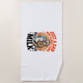 Tag des Vaters im Shirt mit Faulheit Strandtuch (Vorderseite)