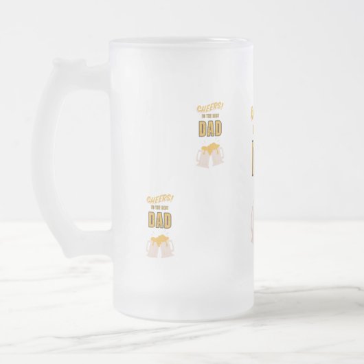 Tag des Vaters Mattglas Bierglas (Links)