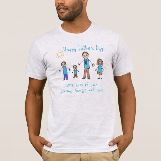 Tag des Vaters mit seinen Kunstwerken T-Shirt (Vorderseite)