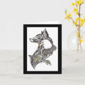 Tag des Vaters mit Tierführern Karte (Gelbe Blume)