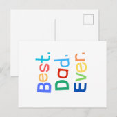 Tag des Vaters Postkarte (Vorne/Hinten)