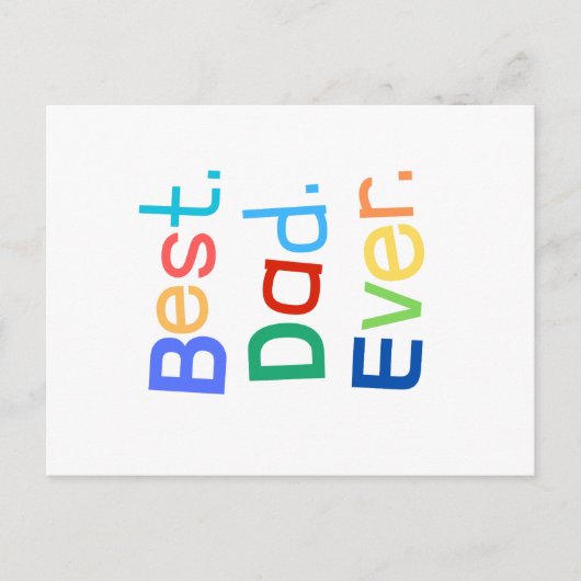 Tag des Vaters Postkarte (Vorderseite)
