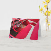 Tag des Vaters: Rot und Weiß Karte (Gelbe Blume)