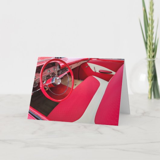 Tag des Vaters: Rot und Weiß Karte (Vorderseite)