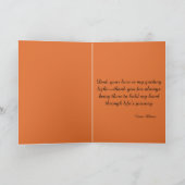 Tag des Vaters Sonnenuntergang Strand Dankeskarte (Innenseite)