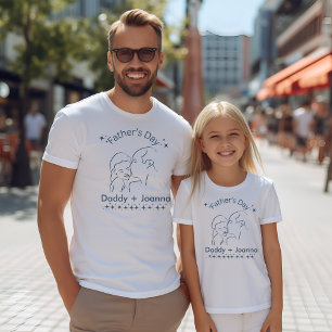 Tag des Vaters, Vater und Tochter T-Shirt
