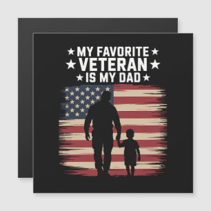 Tag des Vaters Veterans Day Vater Stolz Magnetkarte