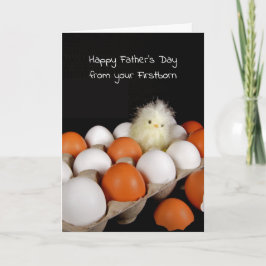 Tag des Vaters von der ersten Küken Karte