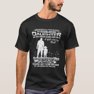 Tag des Vaters von der Tochter Liebe T-Shirt