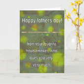 Tag des Vaters von Sohn Karte (Gelbe Blume)