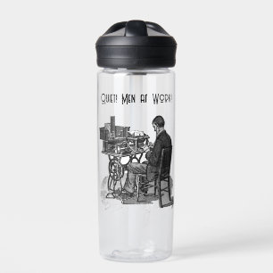 Tag des Verwaltungsfachmanns männlicher Schreibkra Trinkflasche