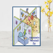 Tag des Verwaltungspersonals 5 Karte (Gelbe Blume)