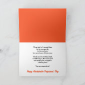 Tag des Verwaltungspersonals Vielen Dank Dankeskarte (Innenseite)