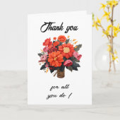 Tag des Verwaltungspersonals Vielen Dank Karte (Gelbe Blume)