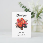 Tag des Verwaltungspersonals Vielen Dank Postkarte (Stehend Vorderseite)