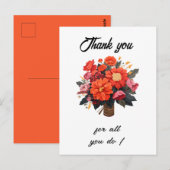 Tag des Verwaltungspersonals Vielen Dank Postkarte (Vorne/Hinten)