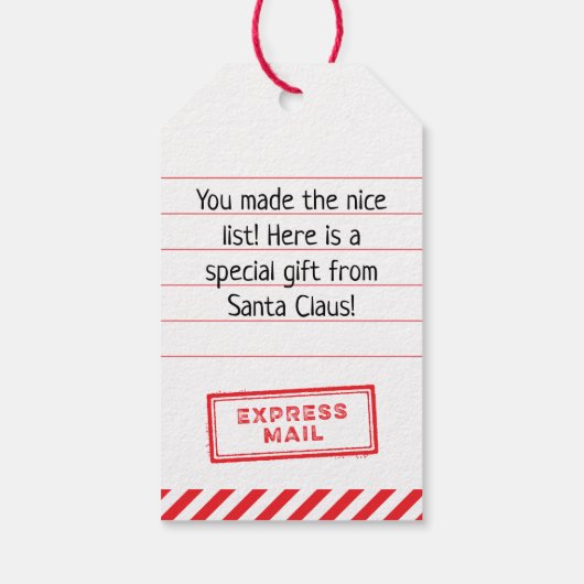 Tag des Weihnachtsliedes Geschenkanhänger (Rückseite)