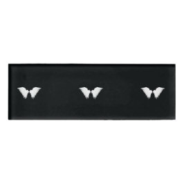 Tag des weißen Flügels Namenschild