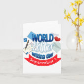 Tag des WeltBriefes Karte (Gelbe Blume)