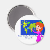 Tag des Wetters 5. Februar Magnet (Vorderseite/Rückseite)